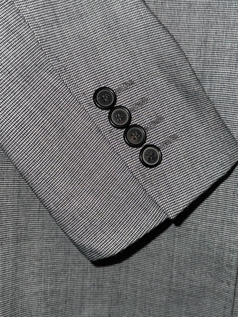 Zara gray checked double-breasted blazer - Picture 5 of 7